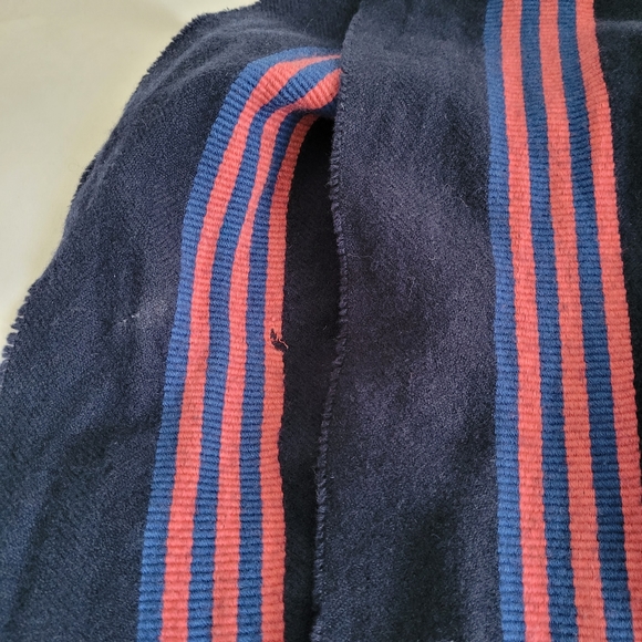 Lacoste Live Fringed Wool Scarf Multicolour Stripes - Picture 5 of 9